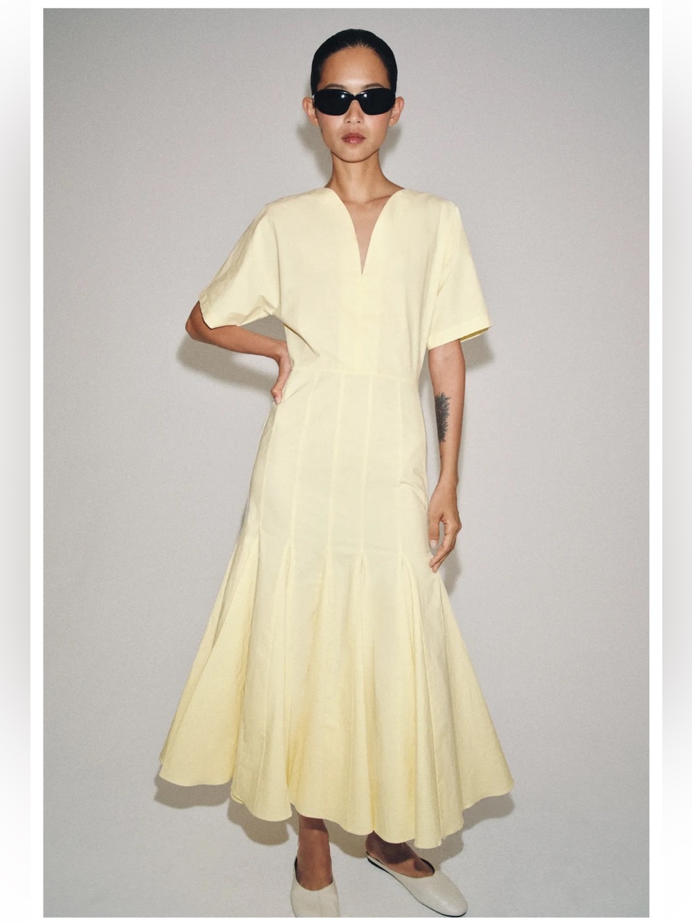 Zara zW collection poplin dress